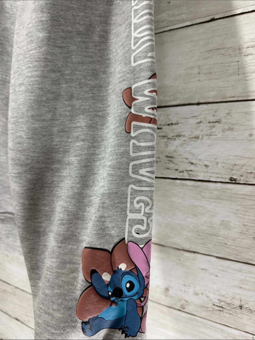 Disney Lilo & Stitch "Surf's Up Hawaii" Full Zip Graphic Hoodie Gray Large 12-14 - Picture 6 of 16